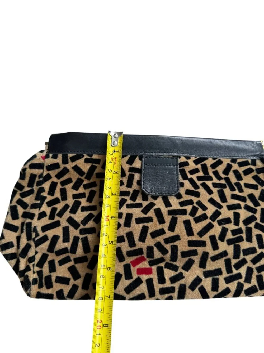 SONIA RYKIEL Paris Vintage Patterned Clutch Handbag
